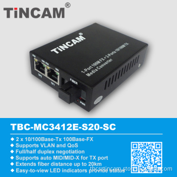 10/100m Ethernet Over Fiber Media Converter